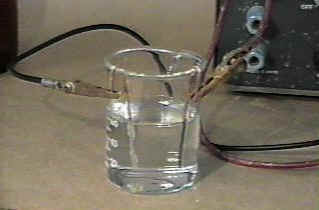Electrolysis of silver nitrate solution with copper electrodes - after.